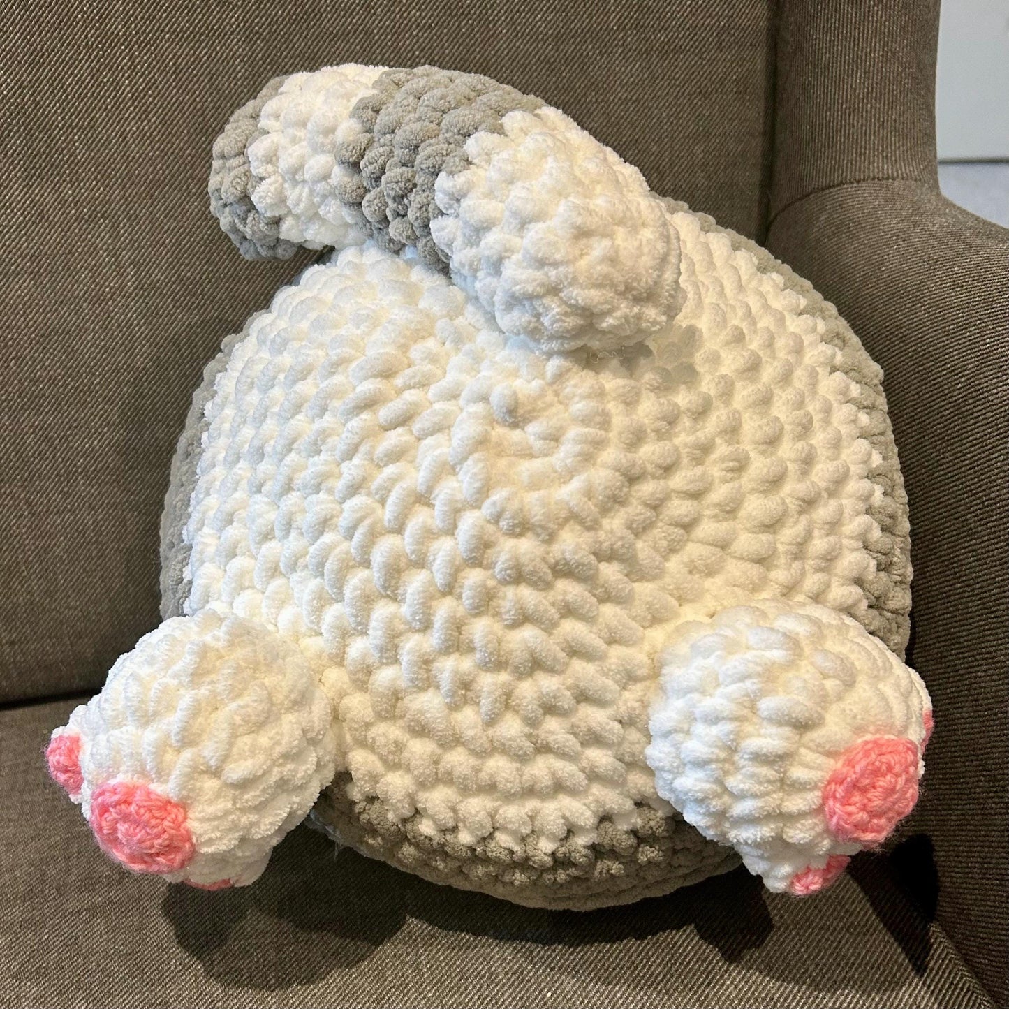 Animal Pillows Crochet Pattern: Bunny, Cat, Fox, Raccoon. PDF download, UK and US terms.
