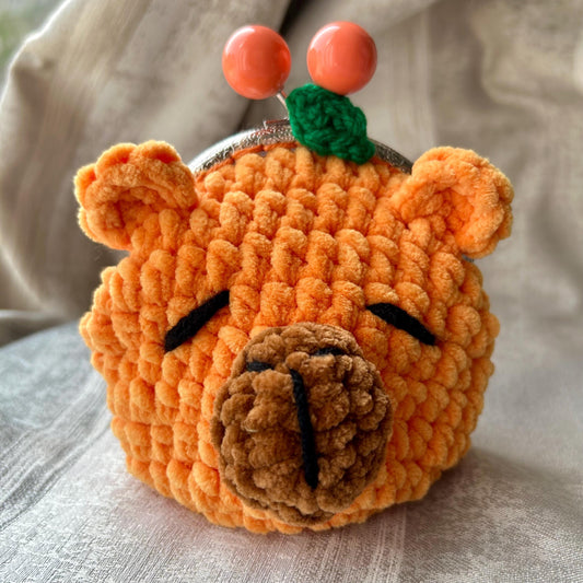 Crochet Capybara coin purse
